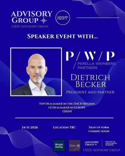 Dietrich Becker — society event announcement