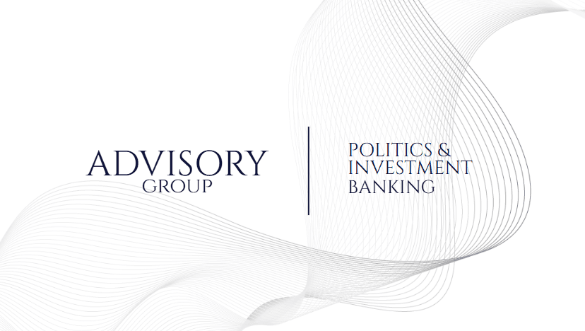 Advisory Group — Politics and Investment Banking, original society launch artwork